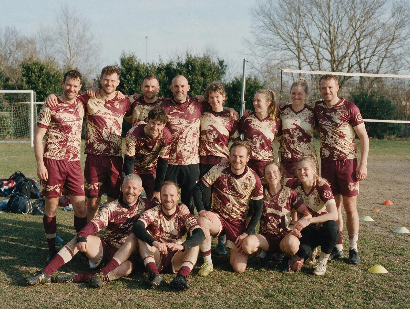 Recreational team of all ages in custom jerseys