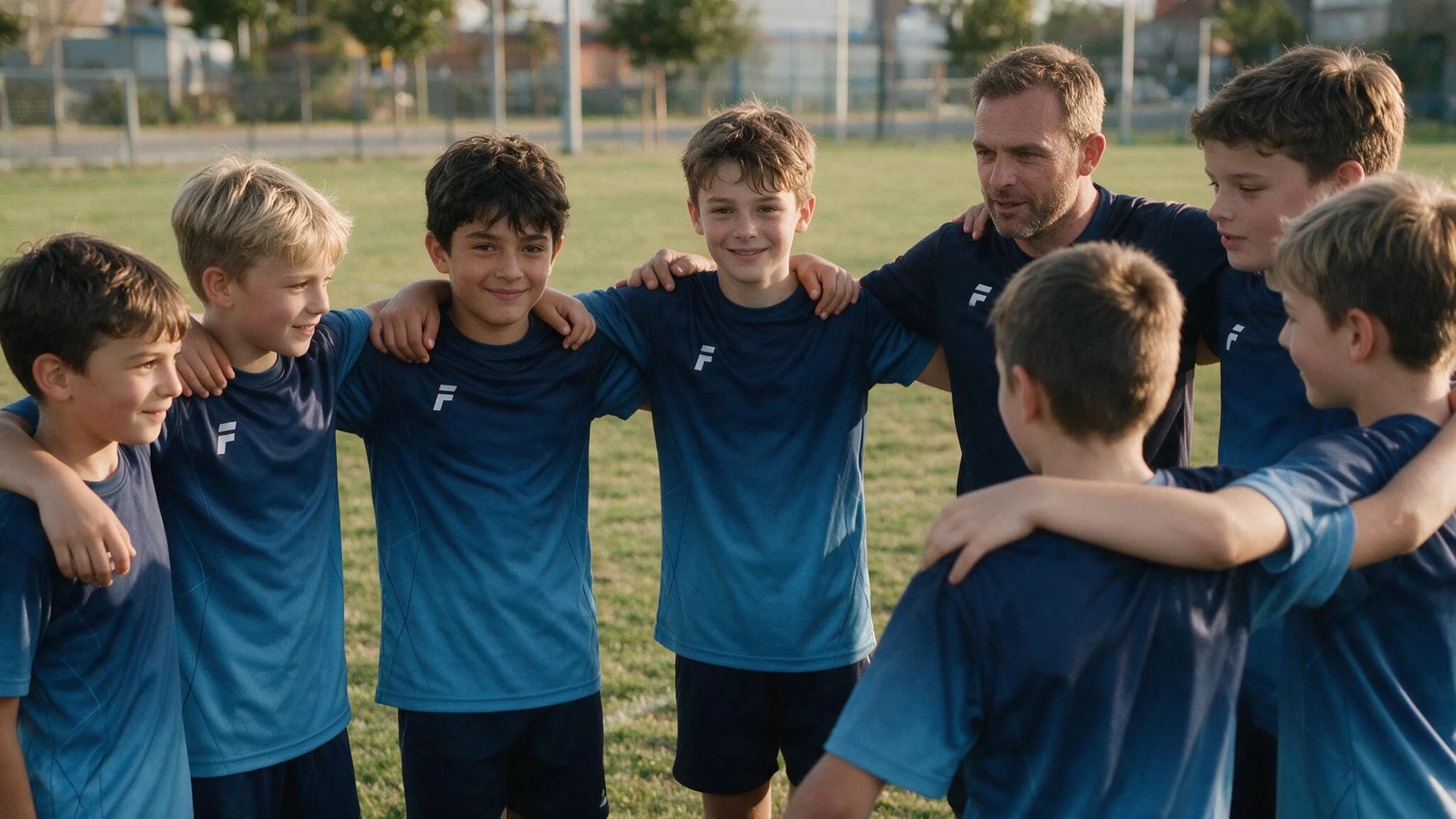 Squadra giovanile con divisa del club personalizzata